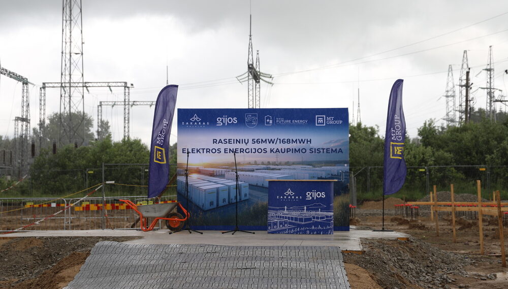 Raseinių rajone pradedamas statyti vienas didžiausių baterijų parkų Lietuvoje